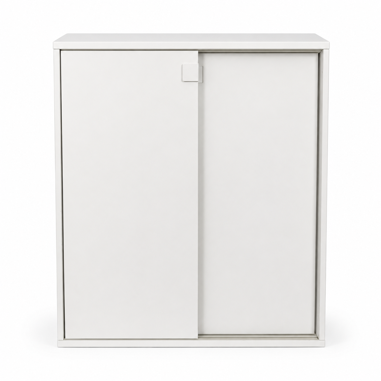 IKEA GALANT White Lockable Sliding-Door Office Cabinet | 160x45x120 cm