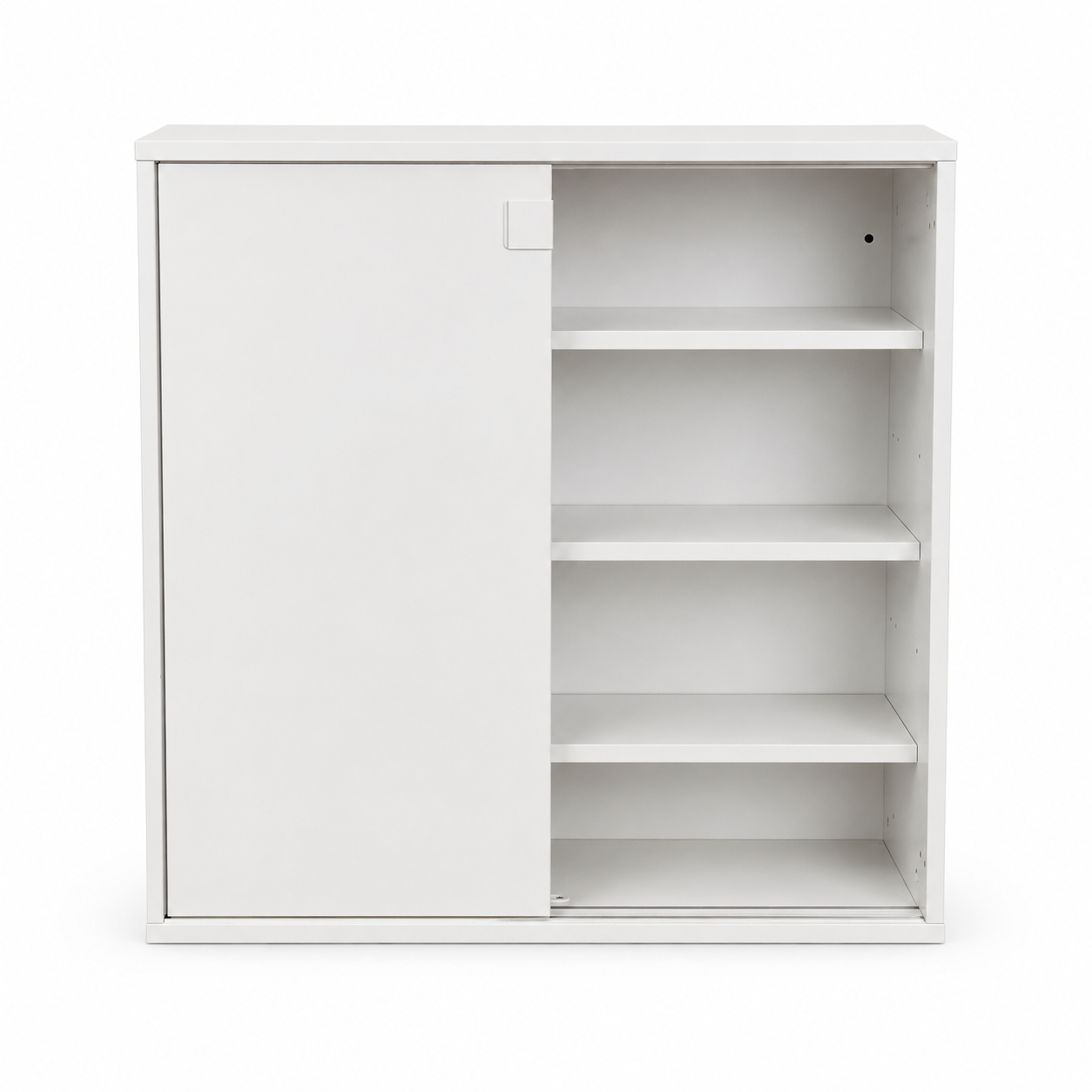 IKEA GALANT White Lockable Sliding-Door Office Cabinet | 160x45x120 cm
