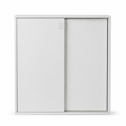 IKEA GALANT White Lockable Sliding-Door Office Cabinet | 160x45x120 cm