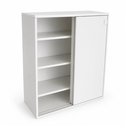 IKEA GALANT White Lockable Sliding-Door Office Cabinet | 160x45x120 cm
