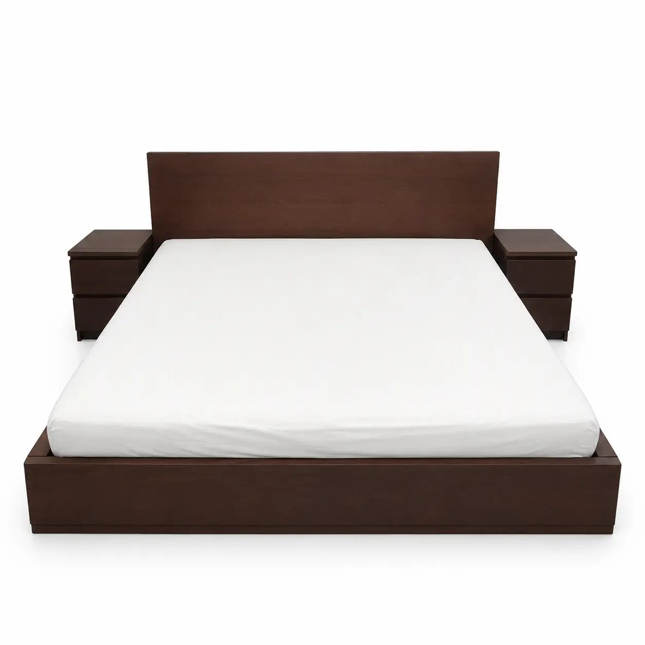 King Storage Bed Set with Mattress & 2 Side Tables | Pull-Out Drawers, 180x200 cm - used 5 months