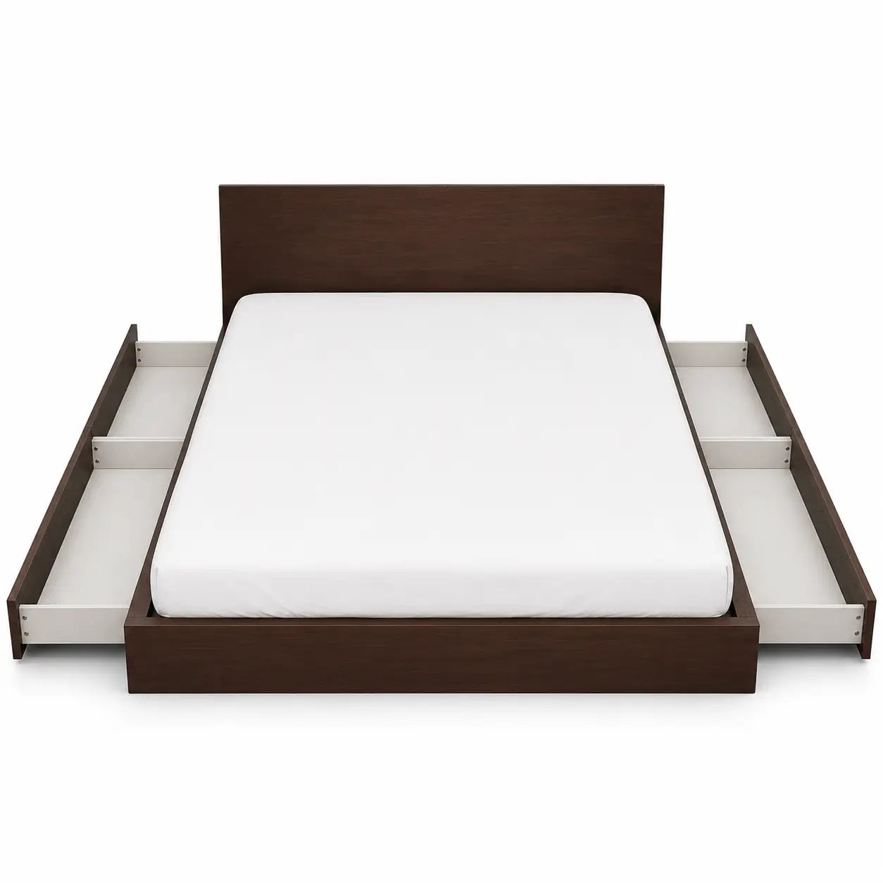 King Storage Bed Set with Mattress & 2 Side Tables | Pull-Out Drawers, 180x200 cm - used 5 months