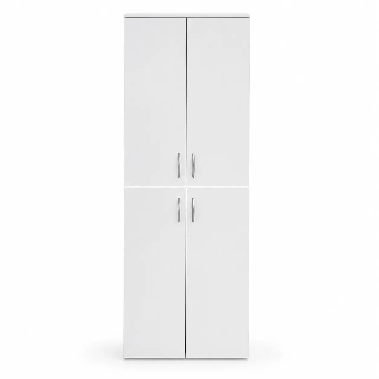 Modern Wooden Door Cabinet | White, Tall Storage, 80x40x200 cm - used 4 months