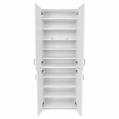 Modern Wooden Door Cabinet | White, Tall Storage, 80x40x200 cm - used 4 months