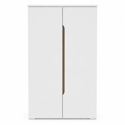 Danube Home Bill 2-Door Shoe Cabinet | White/Oak, 22 Pairs, 73x37x119 cm - used 3 months