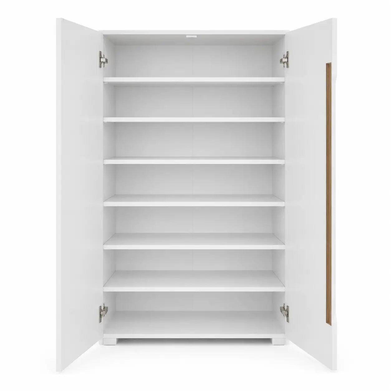 Danube Home Bill 2-Door Shoe Cabinet | White/Oak, 22 Pairs, 73x37x119 cm - used 3 months
