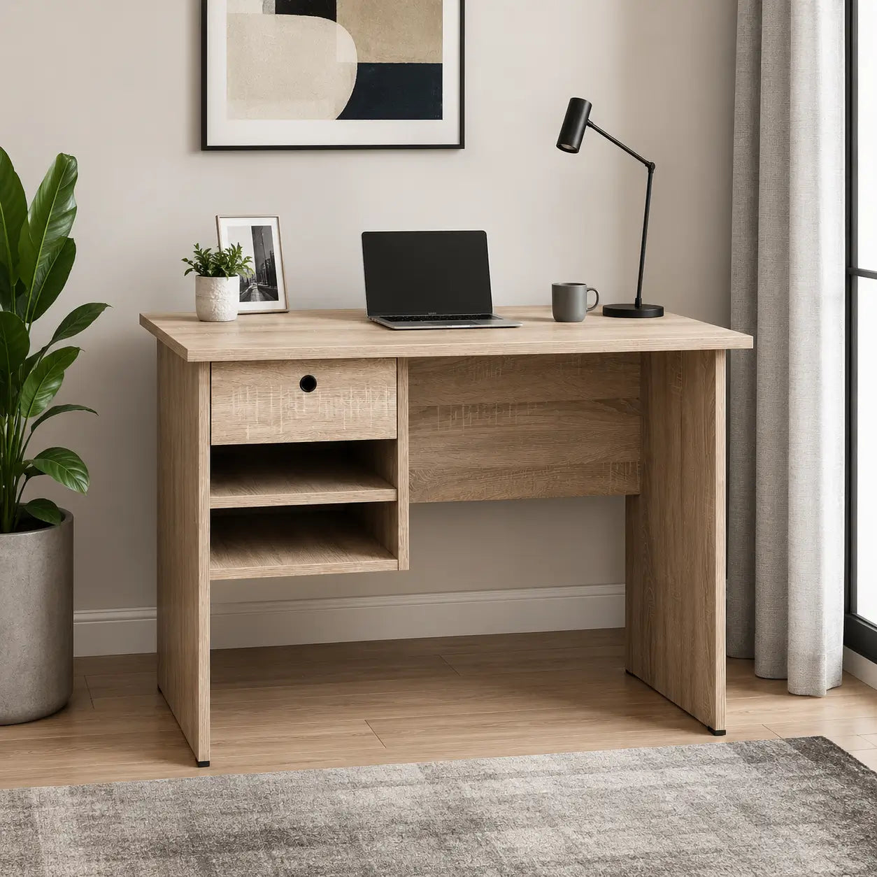 Mahmayi Solama MP1-9045 Desk | Light Oak, Compact - used 5 months