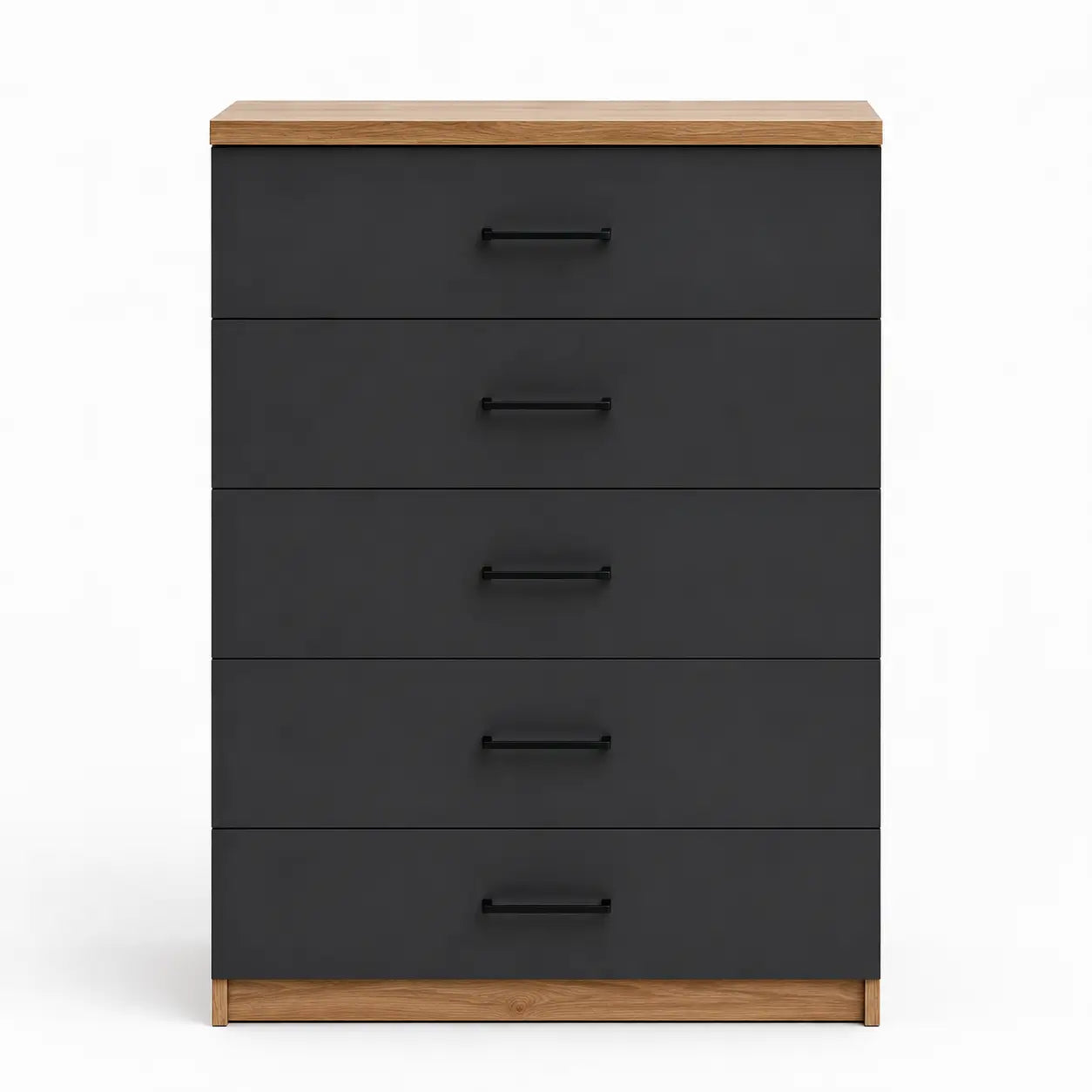 Home Urs April Chest of 5 Drawers | Ivory Oak & Anthracite - used 4 months