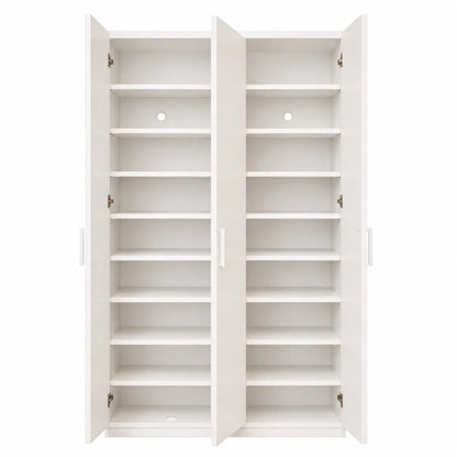 Home Box Maverick 44-Pair Tall Shoe Cabinet | White - used 6 months