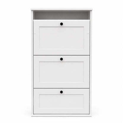 IKEA BRUSALI Shoe Cabinet with 3 Compartments | White - used 4 months