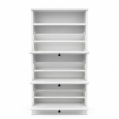 IKEA BRUSALI Shoe Cabinet with 3 Compartments | White - used 4 months