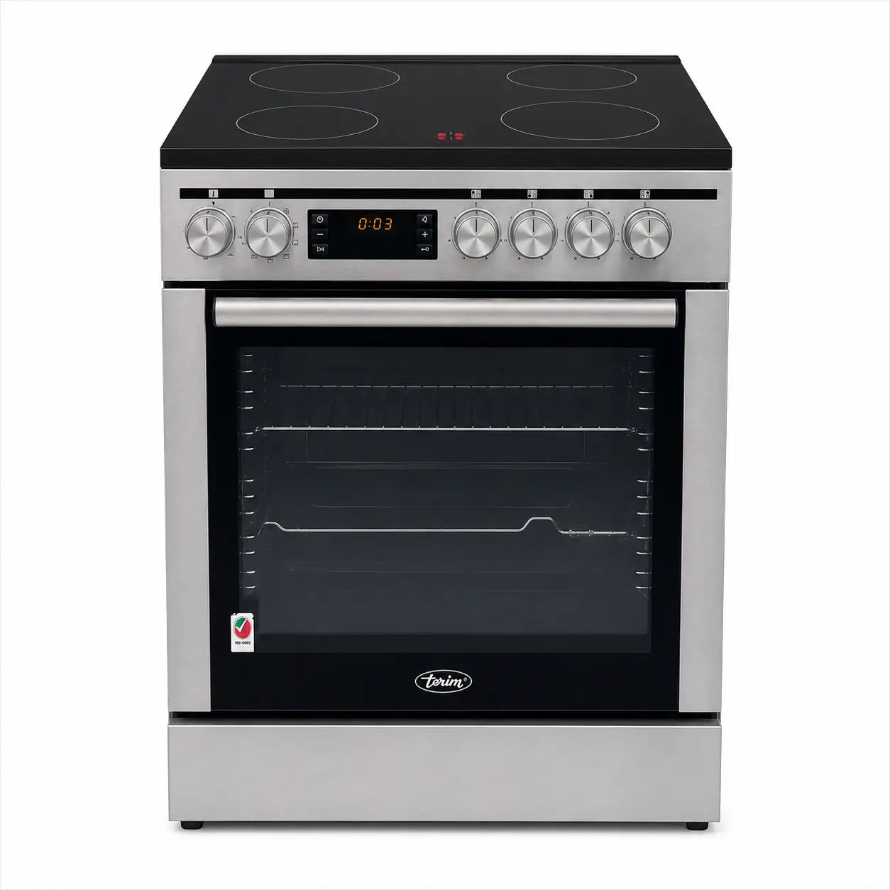 Terim TERHFC66ST 4-Burner Ceramic Cooker | 60 cm, Stainless Steel, 80L Oven - used 6 months