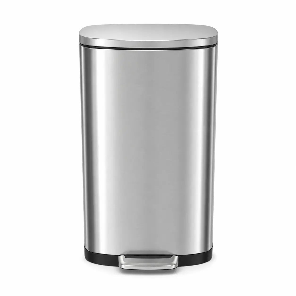 EKO Stainless Steel Square Step Bin | 30L, Soft-Close, Brushed Steel - used 6 months