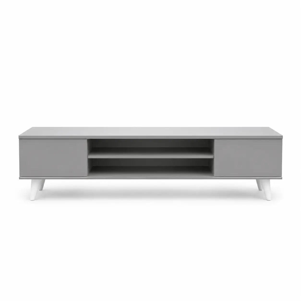 Nadal TV Unit | Matte Grey, Mid-Century Modern Legs - used 4 months