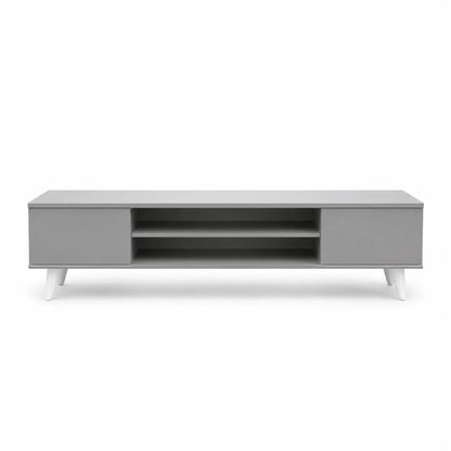 Nadal TV Unit | Matte Grey, Mid-Century Modern Legs - used 4 months