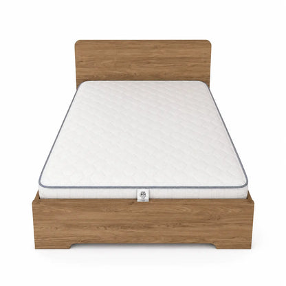Single Bed Set with Mattress | Light Wood Grain, Platform Base, 120x200 cm - used 5 months