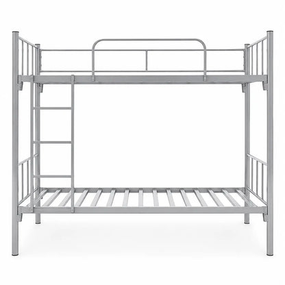 Nad Furniture HK2 Steel Bunk Bed | Silver, 190x90x170 cm, No Mattress