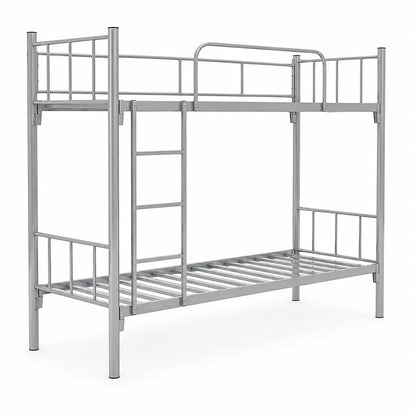 Nad Furniture HK2 Steel Bunk Bed | Silver, 190x90x170 cm, No Mattress