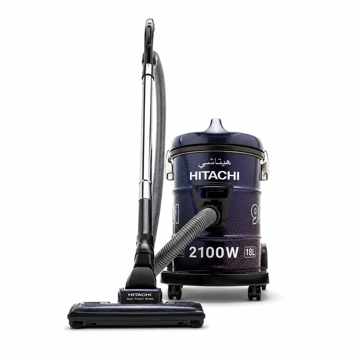 Hitachi CV-955N Drum Vacuum Cleaner | 2100W, 18L, Aero Power Brush - Brand New