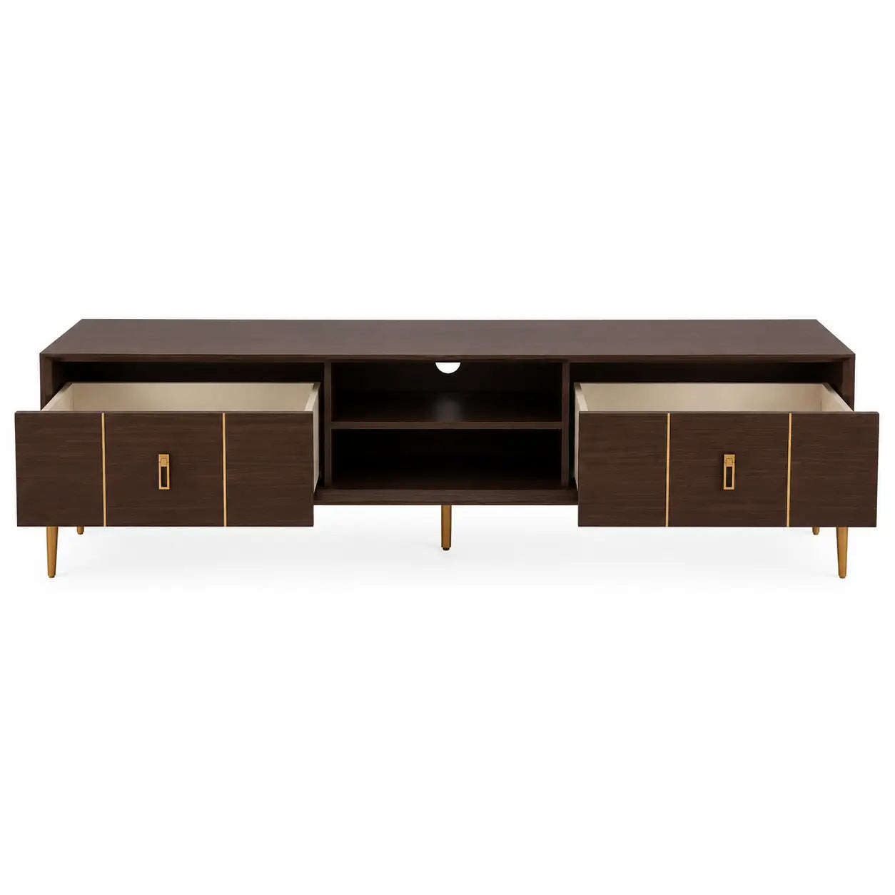 Home Center Fenton TV Unit | 201x45x45 cm, 2 Drawers & Shelf - used 6 months