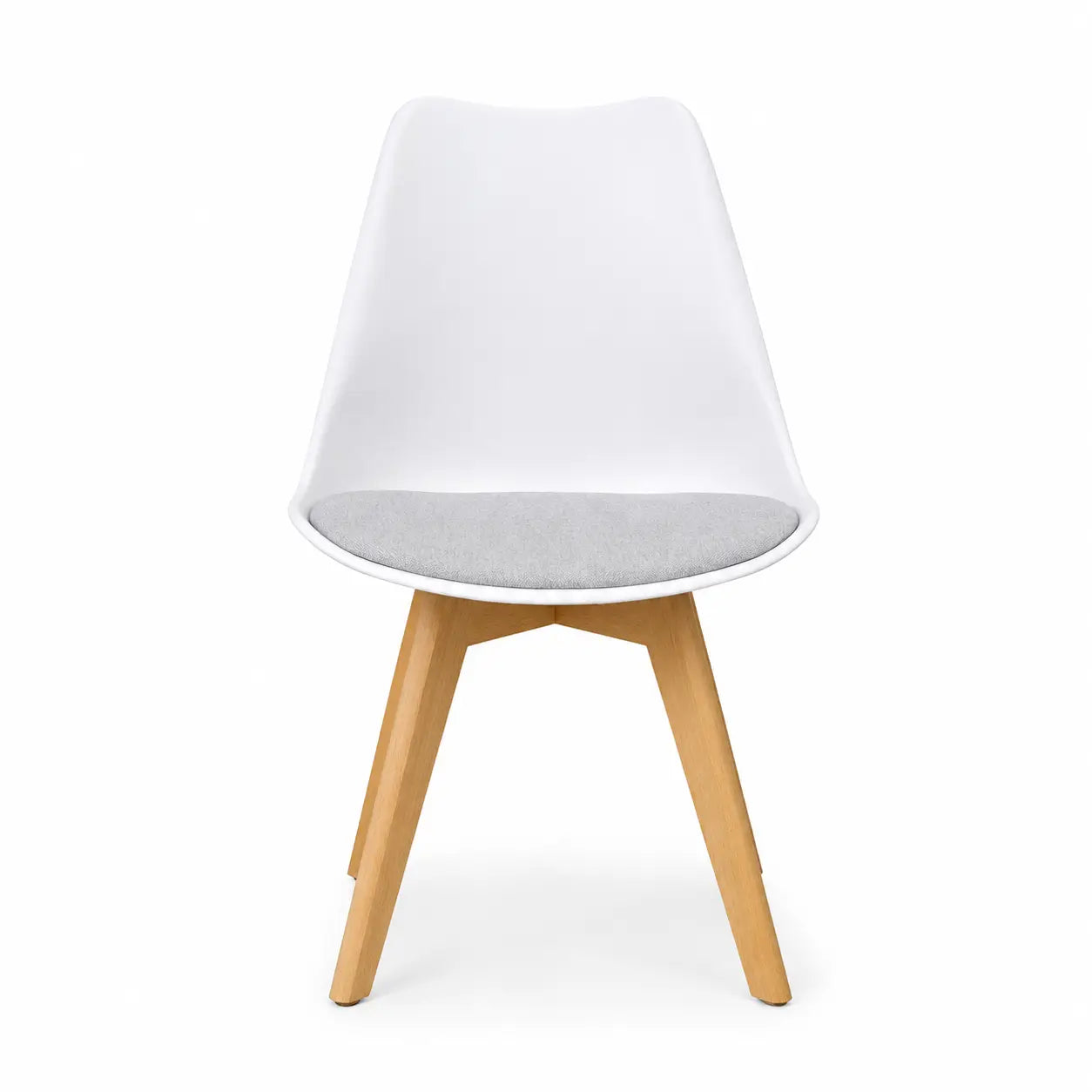 IHANA HANA Dining Chair | White, Solid Beech Wood Legs, Mid-Century Modern - used 4 months