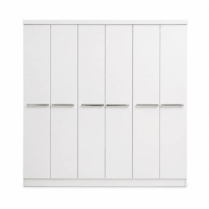 Home Box Londrina 6-Door Wardrobe | White High Gloss - used 6 months