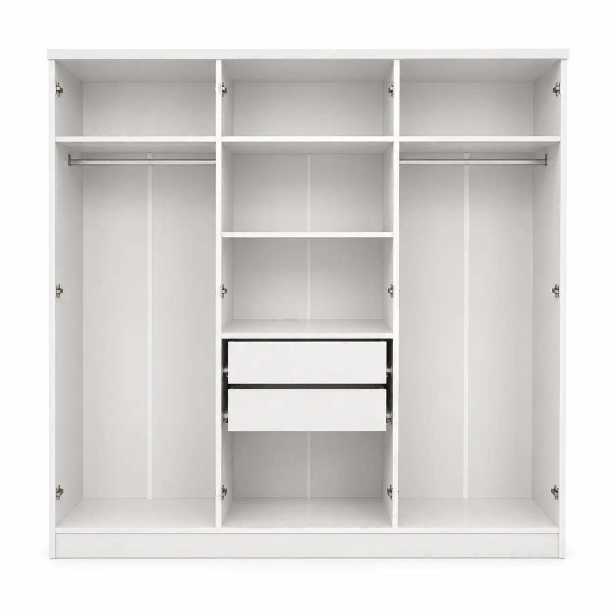 Home Box Londrina 6-Door Wardrobe | White High Gloss - used 6 months