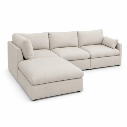 Ashley Luxe Whitehaven 4-Piece Modular Sectional | Customizable, Plush Feather-Blend Cushions - used 8 months