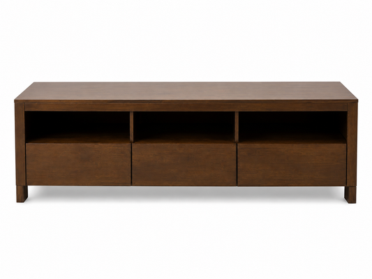 Meuble TV marron foncé Home Centre avec rangement | 170x45x55 cm