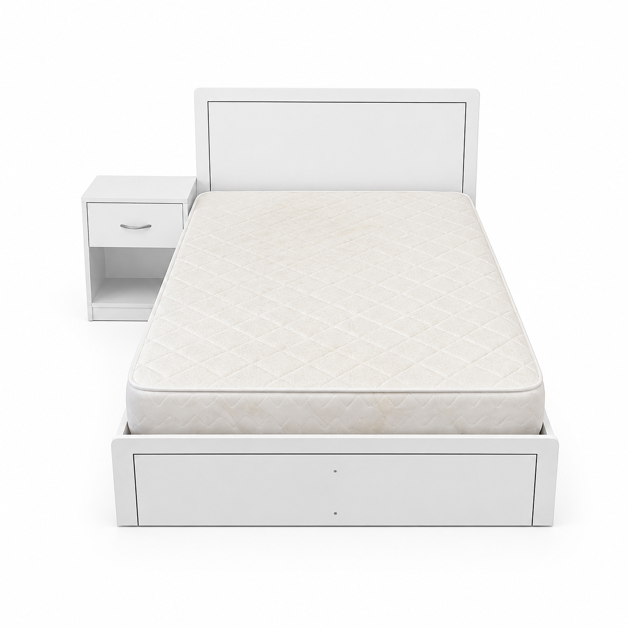 Home Box Movo Oasis Twin Bed Set with Mattress & Side Table | 120x200 cm - used 4 months