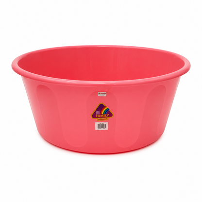 Family Plastic Multipurpose Basin | Pink, Versatile Washbasin