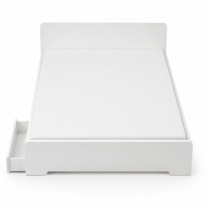 IKEA VIHALS Queen Bed Frame with Trundle & Mattress | White/Luröy, 160x200 cm - used 5 months