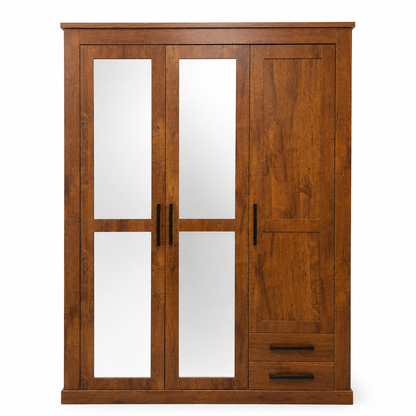 Pan Emirates Starlock 3-Door Kids Wardrobe with Mirror | Walnut, 154x58x218 cm - used 6 months