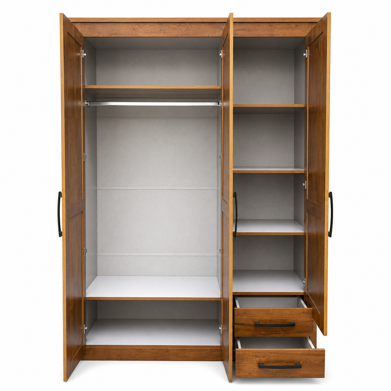 Pan Emirates Starlock 3-Door Kids Wardrobe with Mirror | Walnut, 154x58x218 cm - used 6 months