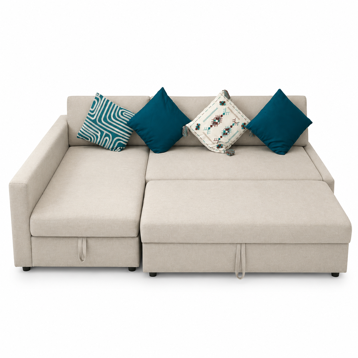 Home Box Spacer Corner Sofa Bed with Storage | Reversible Chaise, 230x152x85 cm - used 7 months