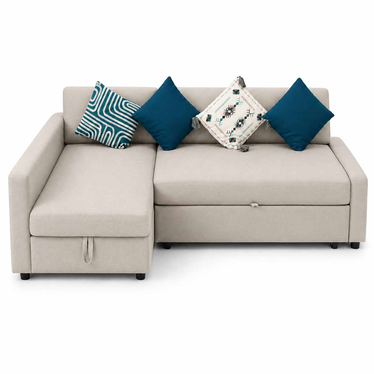 Home Box Spacer Corner Sofa Bed with Storage | Reversible Chaise, 230x152x85 cm - used 7 months