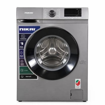 Nikai 7kg Front Load Washing Machine | 16 Programs, Steam Wash - used 4 months