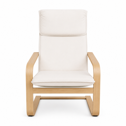 IKEA PELLO Armchair | Birch Veneer Frame, Cotton Cushion - used 4 months