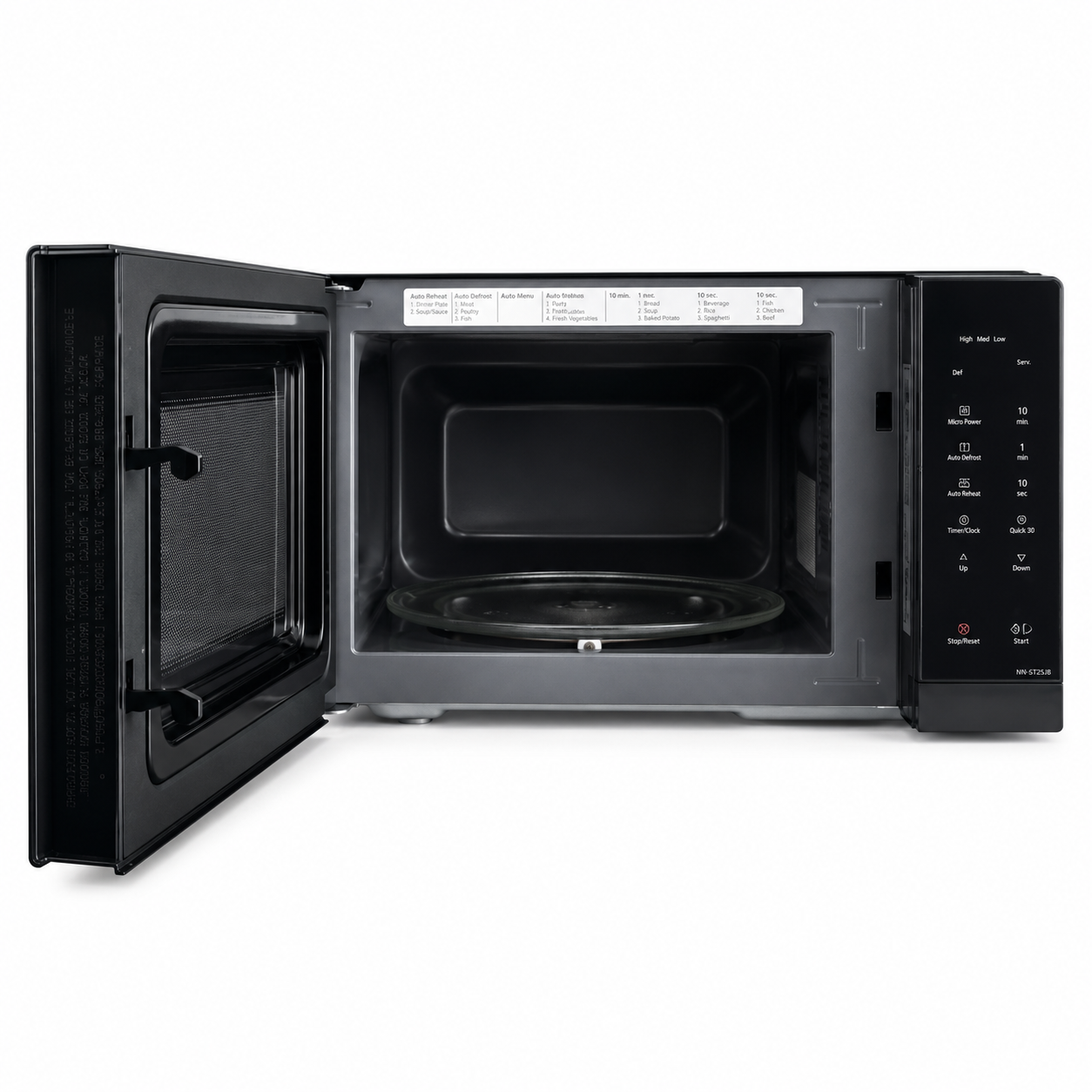 Panasonic NN-ST34NB 25L Compact Solo Microwave | 900W, Black, Touch Controls - used 5 months