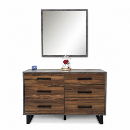 Danube Home Harlen Velvet King Bedroom Set with Norden Wardrobe & Dresser | Charcoal/Grey, 180x200 cm - used 9 months