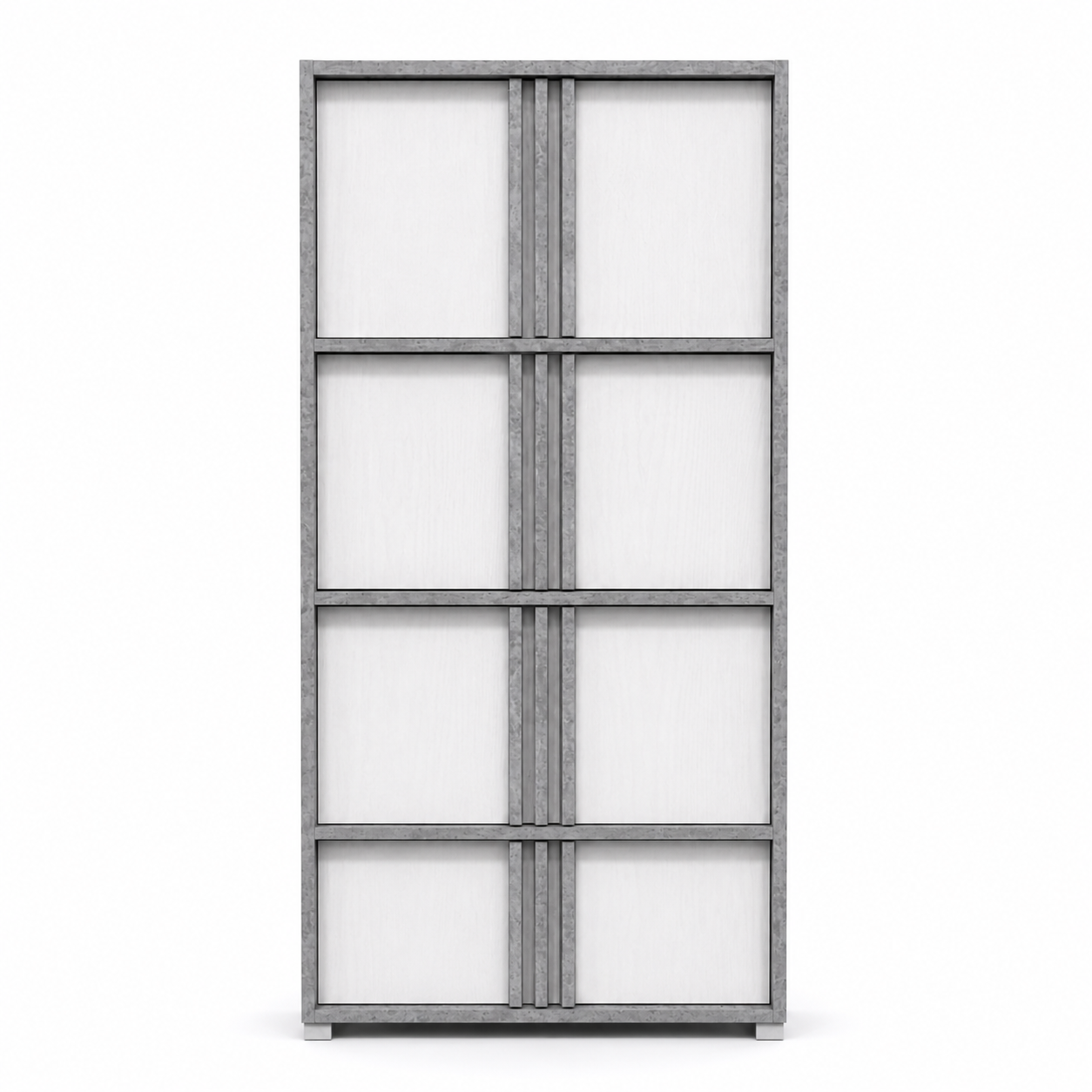 Home Box Alford Aspen 8-Door Storage Multipurpose Unit | Grey & White 176/141.5x60x39.4 cm - used 6 months