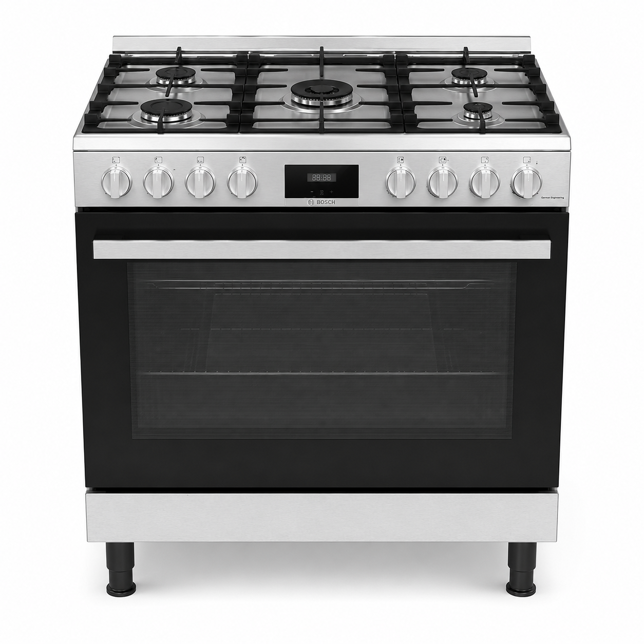 Bosch Series 6 Freestanding Gas Cooker | HGP3ISW50M, 5 Burners, 125L Oven