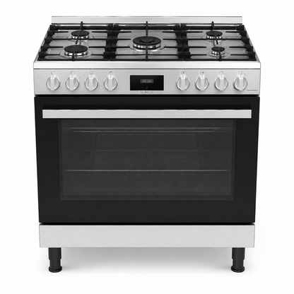 Bosch Series 6 Freestanding Gas Cooker | HGP3ISW50M, 5 Burners, 125L Oven