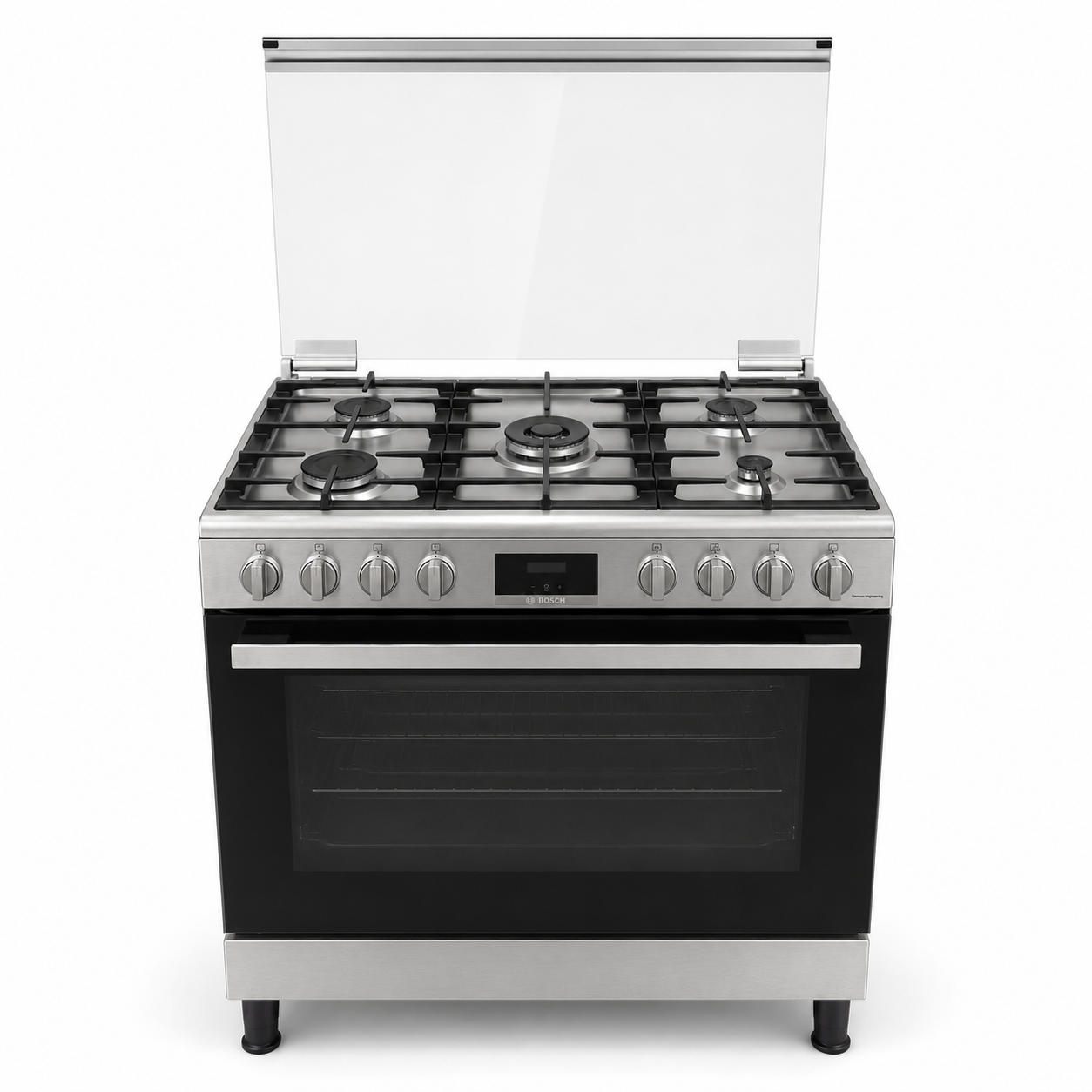 Bosch Series 6 Freestanding Gas Cooker | HGP3ISW50M, 5 Burners, 125L Oven