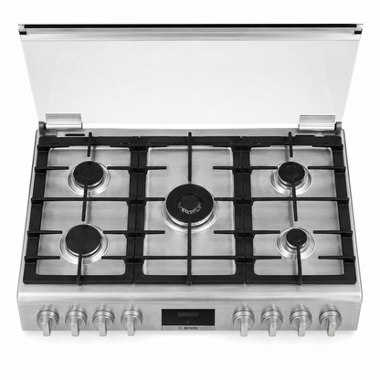 Bosch Series 6 Freestanding Gas Cooker | HGP3ISW50M, 5 Burners, 125L Oven