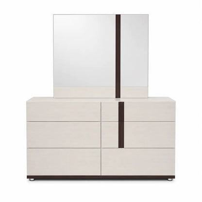 Danube Home Maybell King Bedroom Set with Wardrobe | White Maple/Walnut, 180x200 cm - used 8 months