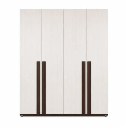 Danube Home Maybell King Bedroom Set with Wardrobe | White Maple/Walnut, 180x200 cm - used 8 months