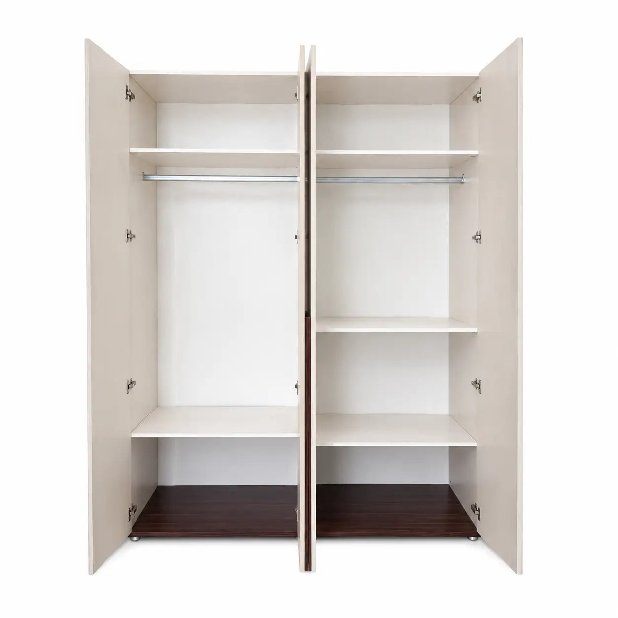 Danube Home Maybell King Bedroom Set with Wardrobe | White Maple/Walnut, 180x200 cm - used 8 months