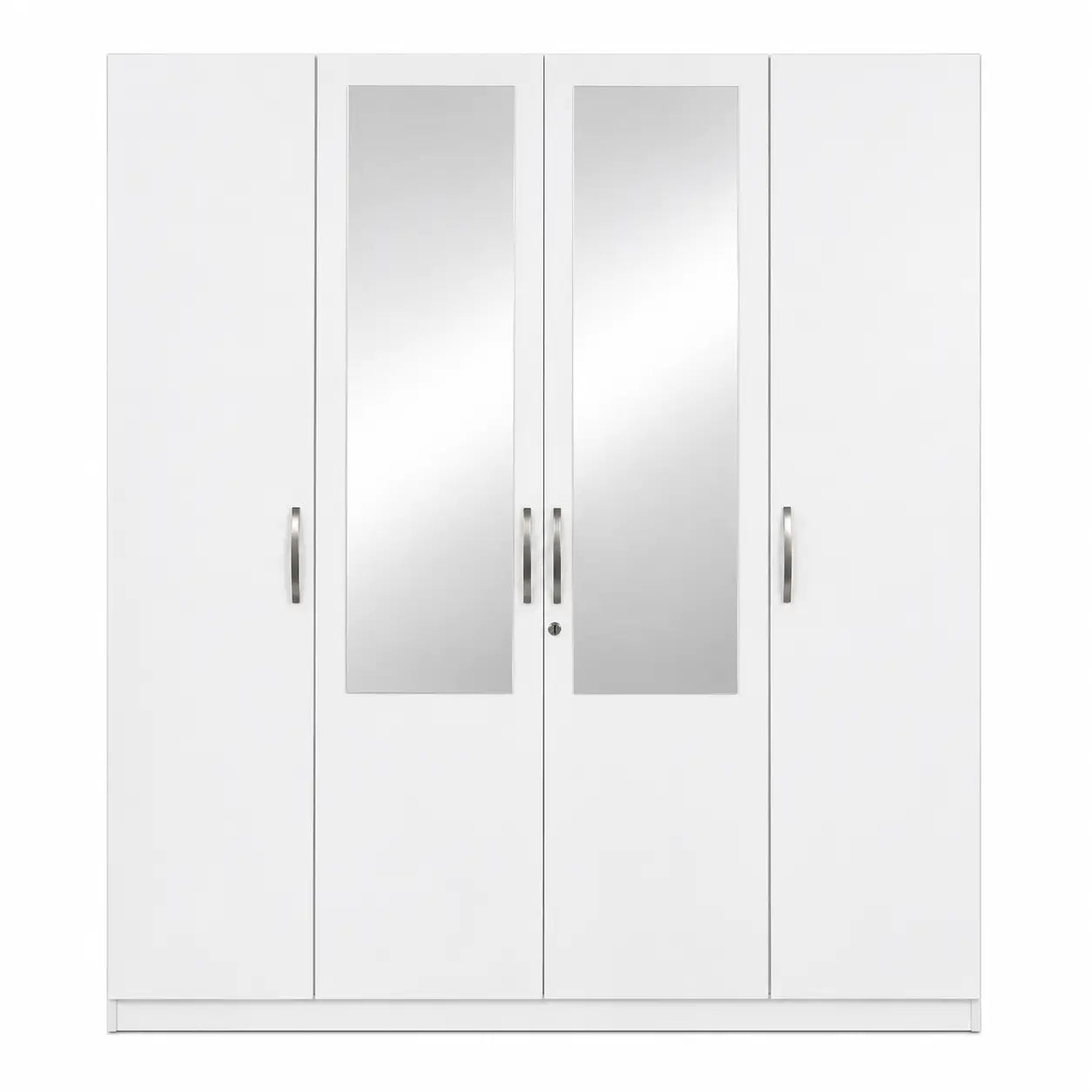 Homebox Oasis King Bedroom Set with Dresser & Wardrobe | White, 180x200 cm - used 8 months
