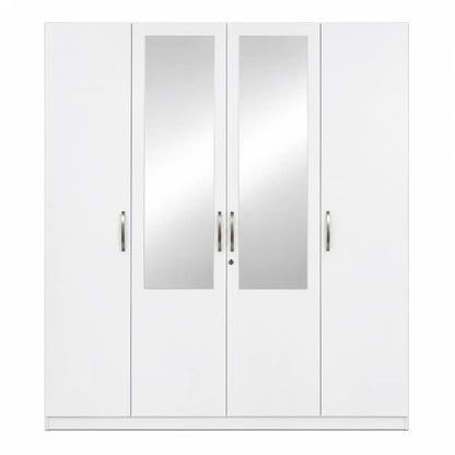 Homebox Oasis King Bedroom Set with Dresser & Wardrobe | White, 180x200 cm - used 8 months